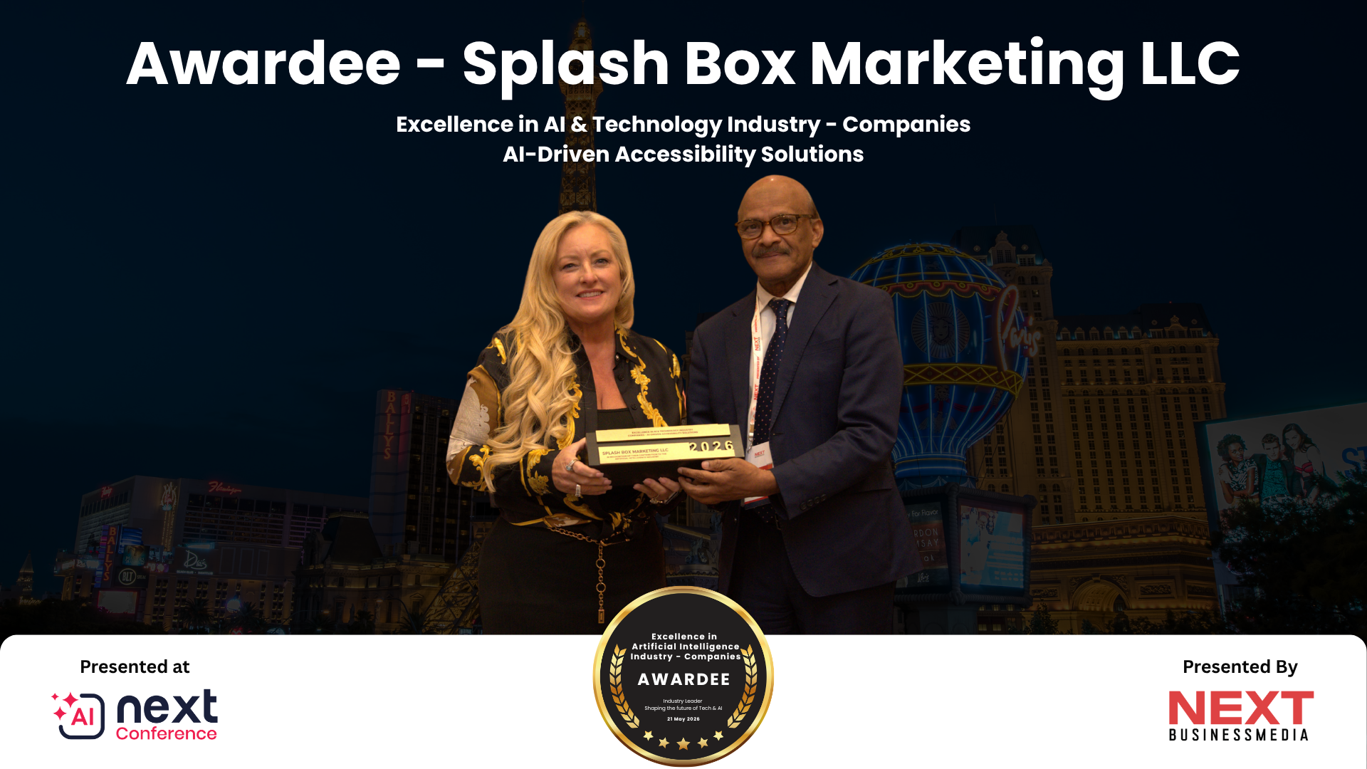 Splash Box Marketing Honored for AI-Driven Accessibility Solutions at AI Next Awards & Conference 2026