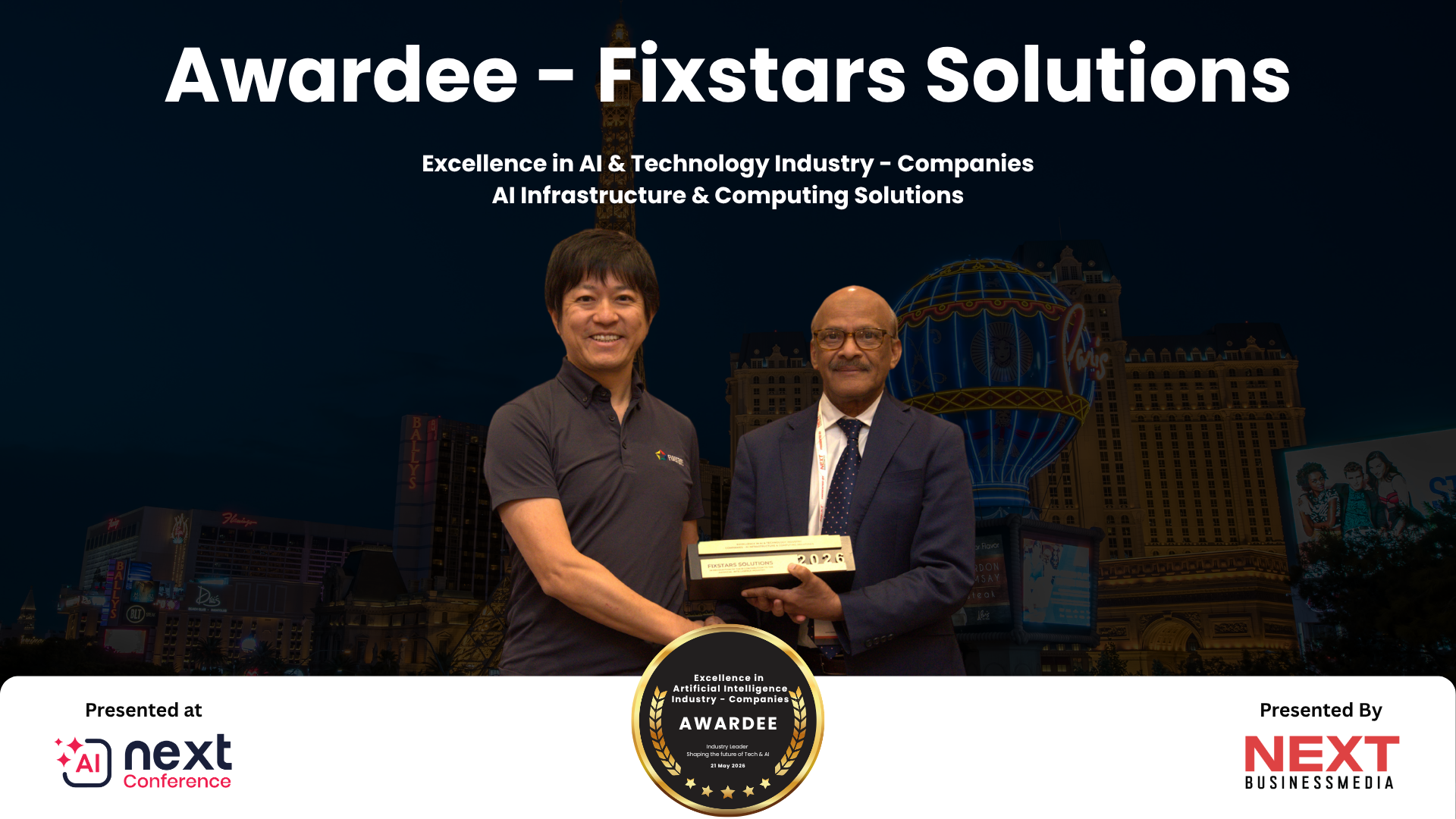 Fixstars Solutions Honored for AI Infrastructure & Computing Solutions at AI Next Awards & Conference 2026